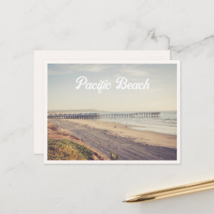 Pacific Beach San Diego Strand & Pier Postkarte