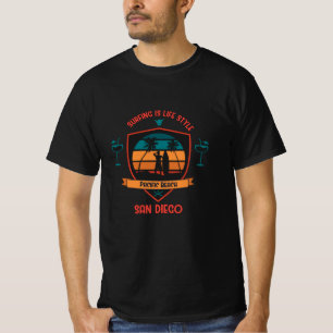 Pacific Beach Surfen San Diego Surfer T-Shirt