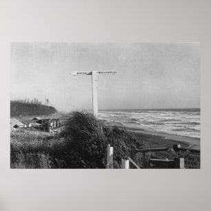 Pacific Beach, WA - Meilen zur China signieren Poster