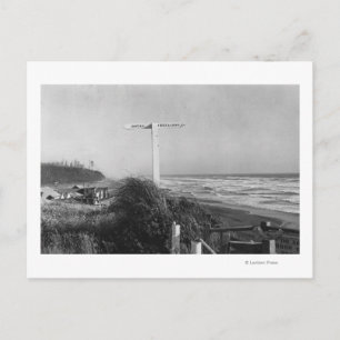 Pacific Beach, WA - Meilen zur China signieren Postkarte