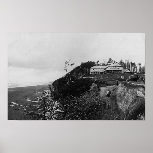 Pacific Beach, WA - Pacific Beach Hotel und Old Poster (Vorne)