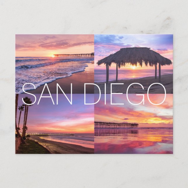 Pacific Beach Windansea Ocean Sunset San Diego Postkarte (Vorderseite)