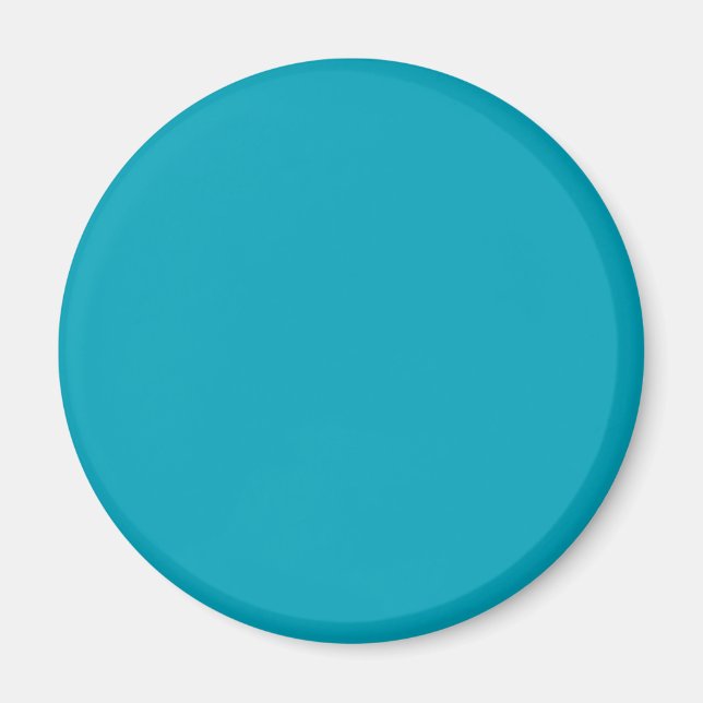 Pacific Blue 00A1B9 Color - Option zum Hinzufügen  Magnet (Vorne)