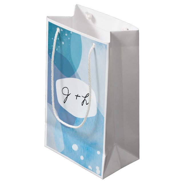 Pacific Blue Gift Bag Kleine Geschenktüte (Vorderseite Schrägansicht)