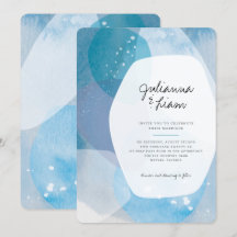 Pacific Blue Wedding Einladung