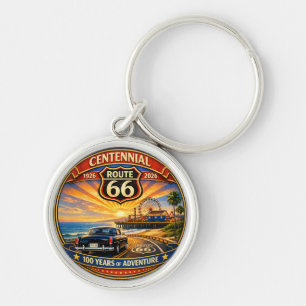 Pacific Coast Classic Car Sonnenuntergangs-Accesso Schlüsselanhänger