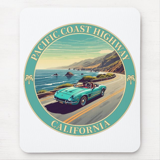 Pacific Coast Highway Kalifornien Mousepad (Vorne)