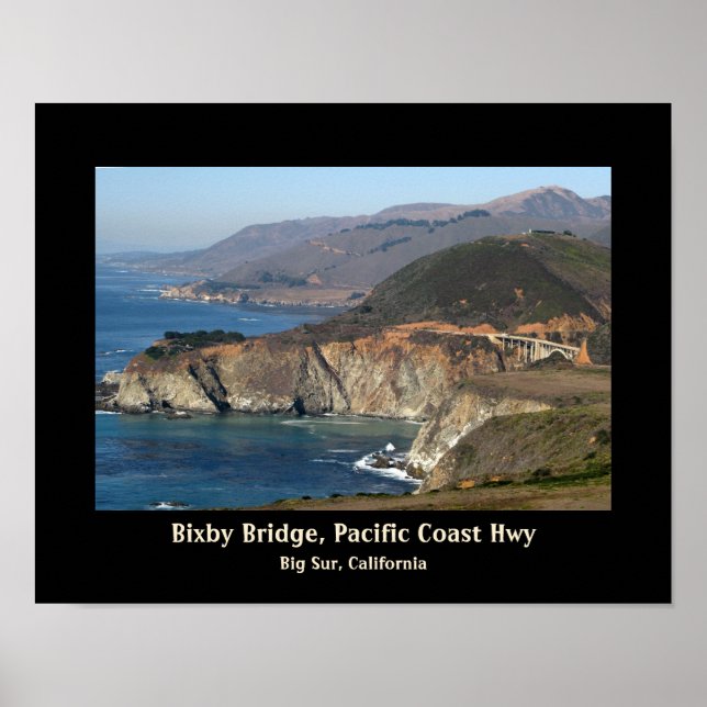 Pacific Coast Highway Landscape Design Poster (Vorne)