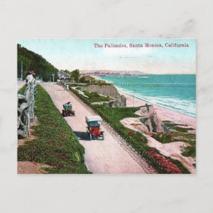 Pacific Coast Highway, Santa Monica, CA Vintag Postkarte