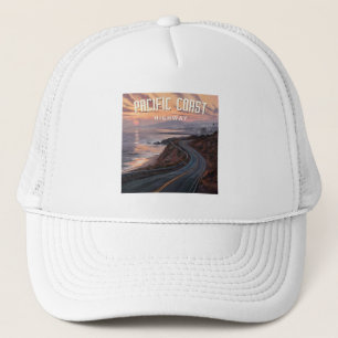 Pacific Coast Highway Sunset Truckerkappe