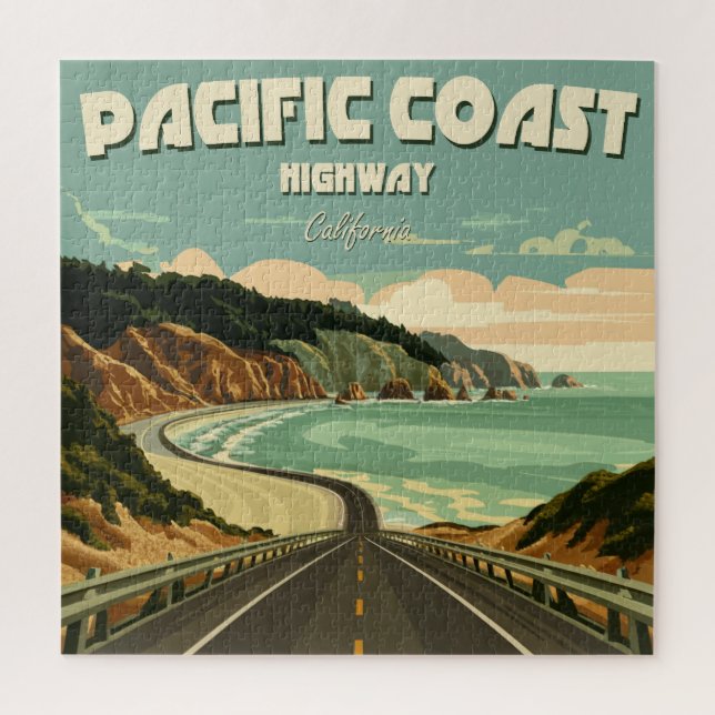 Pacific Coast Highway Vista Puzzle (Vertikal)