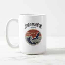 Pacific Coast Retro Vintage Sonnenuntergang & Ozea Kaffeetasse