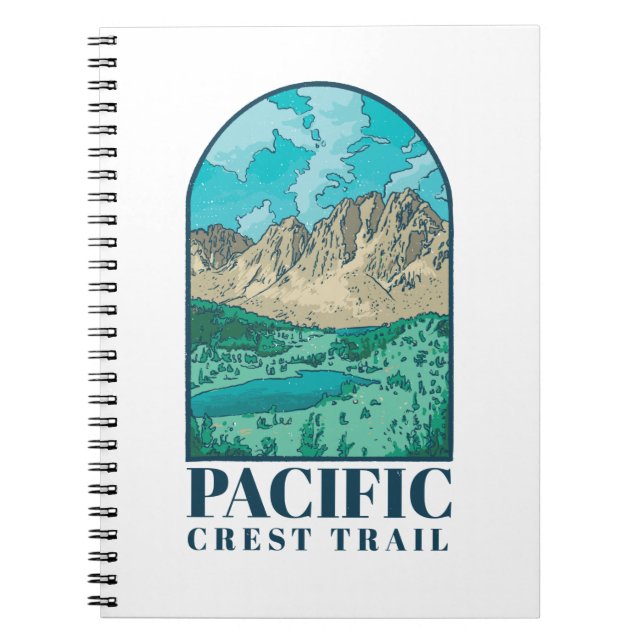 Pacific Crest Trail Kunst Notizblock (Vorderseite)