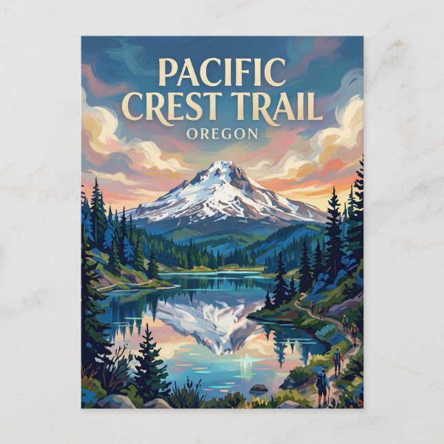 Pacific Crest Trail USA Postkarte (Vorderseite)