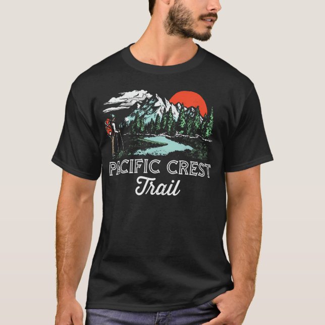 Pacific Crest Trail Vintage Distressed T-Shirt (Vorderseite)