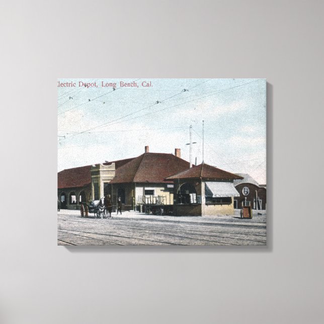 Pacific Electric Railway Depot Leinwanddruck (Vorderseite)