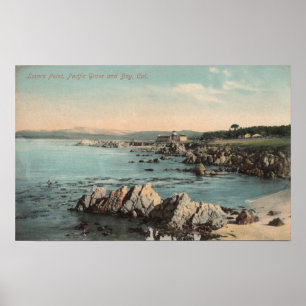 Pacific Grove, CA - Lovers Point, Pazifik Poster