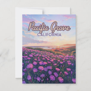 Pacific Grove California Monterey Lila Card