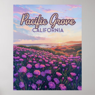 Pacific Grove California Monterey Magie Lila Poster