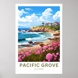 Pacific Grove California Travel Print Poster
