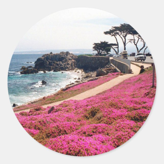 Pacific Grove-Monterey Calif Runder Aufkleber (Vorderseite)