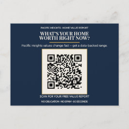 Pacific Heights Luxusimmobilien Wert QR Code Immob Postkarte