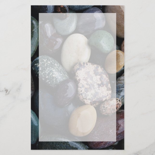 Pacific Nordwest USA, farbenfrohe Flussfelsen Briefpapier (Vorderseite)