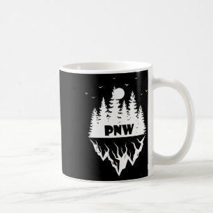 Pacific Northwest Wald Berg Retro Outdoor  Kaffeetasse