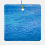 Pacific Ocean at La Jolla Beach in San Diego, Cali Keramikornament<br><div class="desc">Rippling blue water background of the Pacific Ocean at La Jolla in San Diego,  Kalifornien</div>