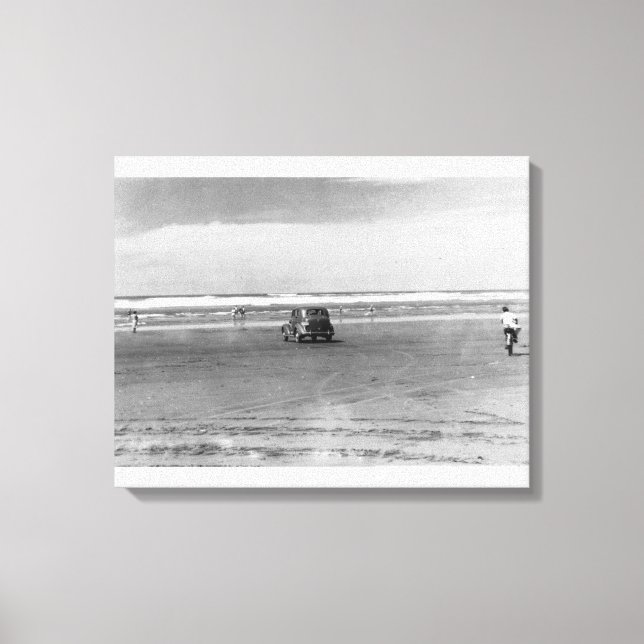 Pacific Ocean Beach Scene Foto Leinwanddruck (Vorderseite)