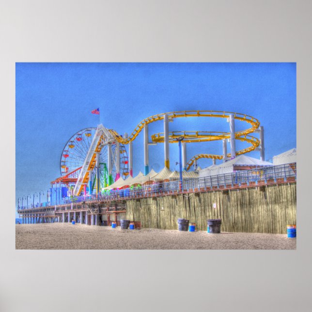 Pacific Ocean Park" Santa Monica Poster (Vorne)