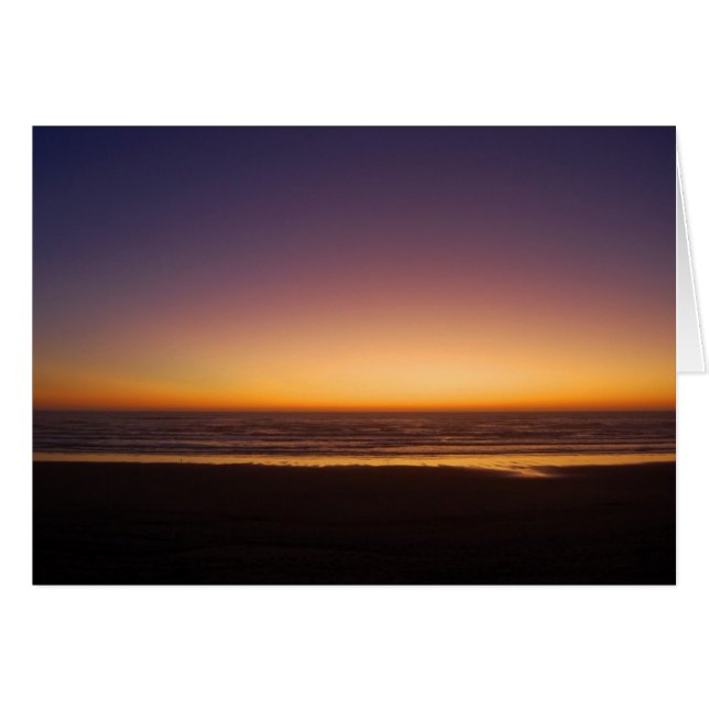 Pacific Ocean Sunset Card (Vorderseite (Horizontal))