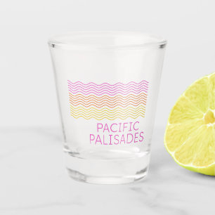 Pacific Palisades Wellenuntergang Schnapsglas