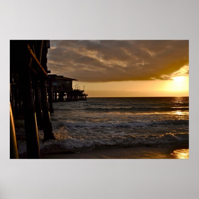 Pacific Sunset in Santa Monica Poster (Vorne)