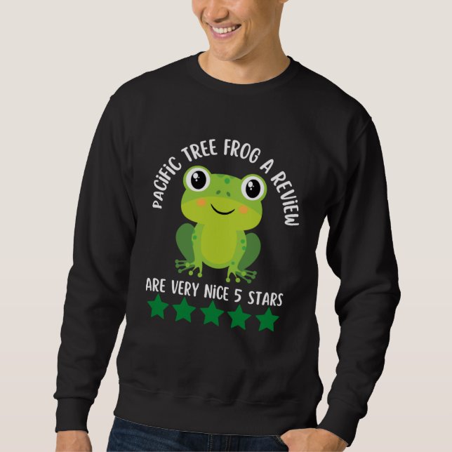 Pacific Tree Frog Review Tapestry  Frog Sweatshirt (Vorderseite)