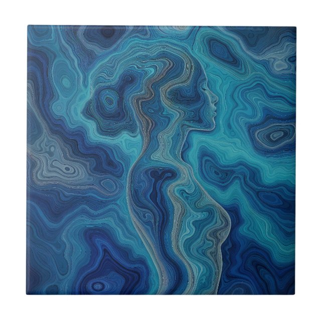 „Pacifica“ – Ein Ozean-Porträt Fliese (Vorderseite)