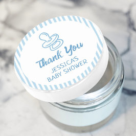 Pacifier Breakfast Boy Baby Shower Runder Aufkleber