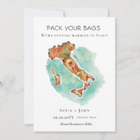 Pack deine Taschen Italien Hochzeit in Urlaubsort