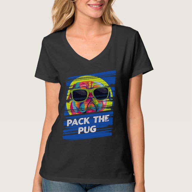 Pack den Mops  Tierwitz Humor Tier Meme T-Shirt (Vorderseite)