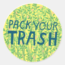 PACK IHRE TRASH No Littering Circle Art