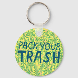 PACK IHRE TRASH No Littering Circle Art Schlüsselanhänger