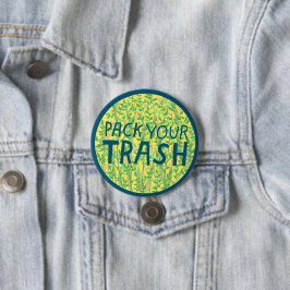 PACK IHRE TRASH No Littering Circle Art Taste Button