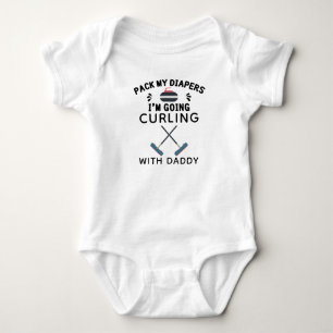 Pack meine Windeln, die ich mit Daddy heulen werde Baby Strampler
