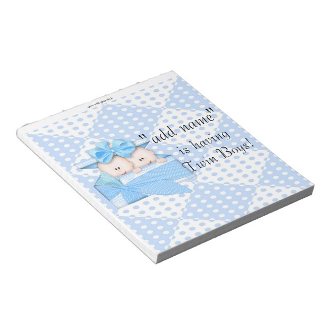 Pack mit Baby Shower Candy Bar Wrappers Gastgesche Notizblock (angewinkelt)