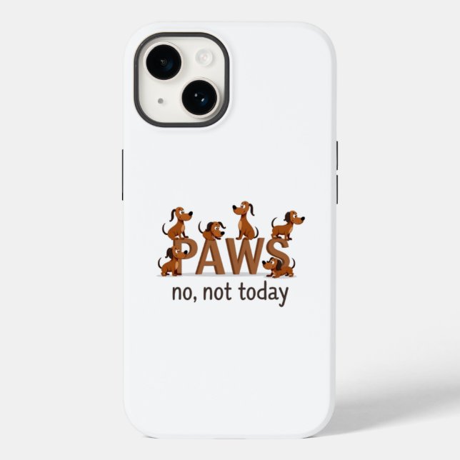 Pack mit Pfoten: Fun Dog Squad - "Nein, nicht heut Case-Mate iPhone Hülle (Rückseite)