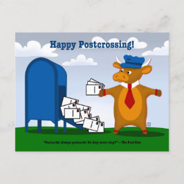 PACK OF 10 Postcrossing Post Cow Postcards Mitteilungskarte