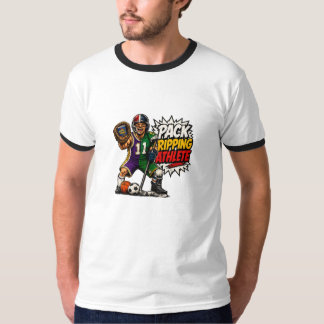 Pack-Reißer Athlet Sportskarten Sammler-Shirt T-Shirt