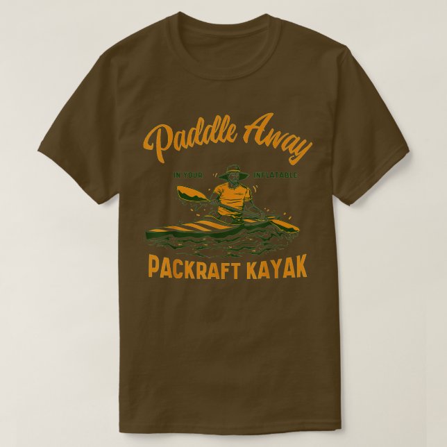 Packboot Rafting-Kayak Kayaking Paddel Packra T-Shirt (Design vorne)