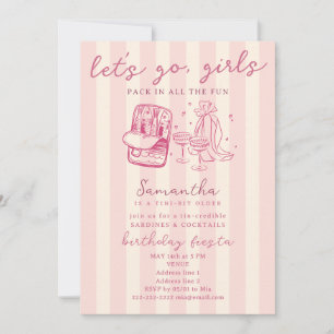 Packen Sie alle lustigen Sardinen & Cocktails Gebu Einladung