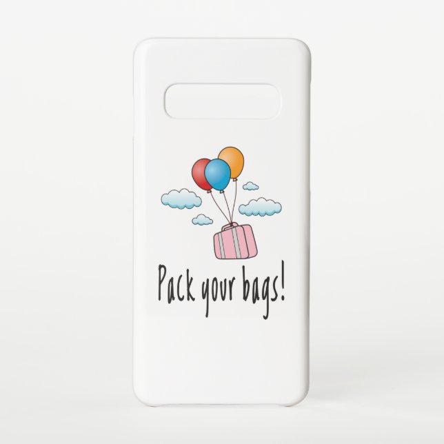 Packen Sie Ihr Gepäck und lass's go in den Urlaub Samsung Galaxy Hülle (Rückseite)